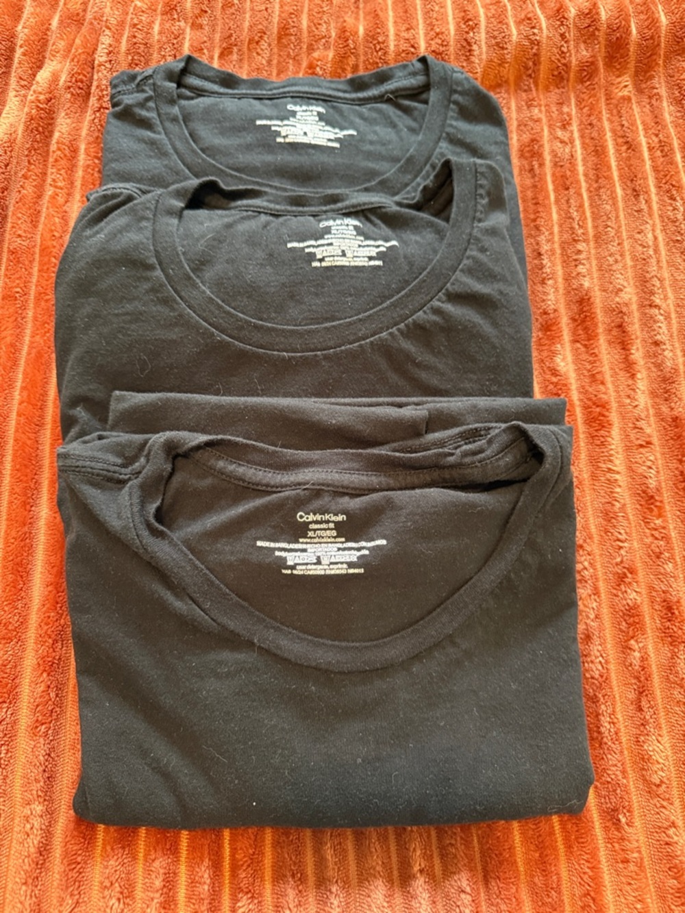 Calvin Klein Black Short Sleeve Crew Neck Tee - 3 Pack